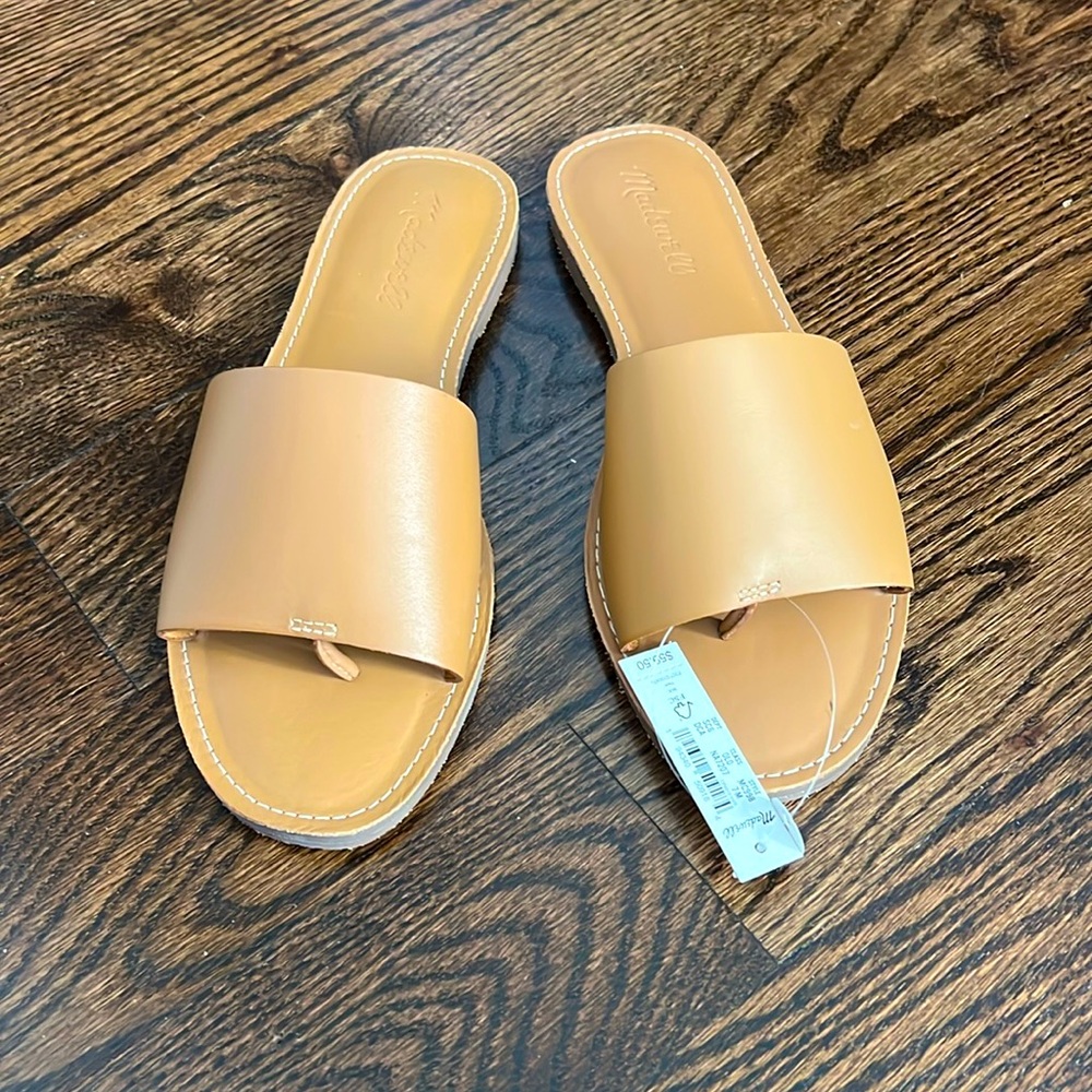 Brown Leather Sandals - Madewell. Size 7